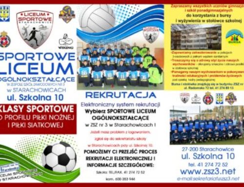 Sportowe Liceum Ogólnokształcącego w Starachowicach – INFORMATOR